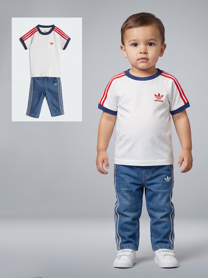 AI on-model catalogue image
